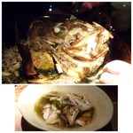 大どころ - ＊大きく立派な頭。 ＊身もタップリですが、私はこれ以上頂けないので、美味しいと言いながら殆ど主人が食べてくれました。