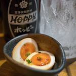 豚小家 - 2017.12 半熟煮玉子（お通し）