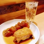 博多のおでん - すじ&餃子巻きしゃんたい！