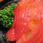 新料理 都留野 - トマトサラダ　ズームアップ