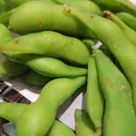 新料理 都留野 - 枝豆　ズームアップ