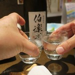 新料理 都留野 - 伯楽星 特別純米酒