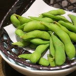 新料理 都留野 - 枝豆　ズームアップ
