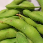 新料理 都留野 - 枝豆　ズームアップ