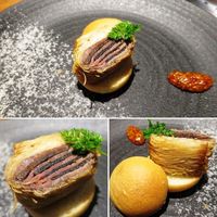 焼肉 うしみつ 恵比寿本店 - うしみつバーガー ヤンニョムマスタード添え
                    