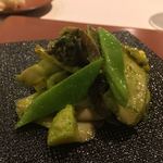 カーサ・デル・チーボ - アワビとつぶ貝のインサラータ ペストジェノベーゼ和え