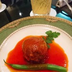 西洋厨房 れんが亭 - ポークのムース詰めトマト煮