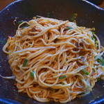 汁なし担々麺 階杉 - ひたすら混ぜる