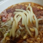 素うどん 四國屋 - 麺はこんな感じ