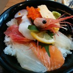 「華火定食」のミニ海鮮丼