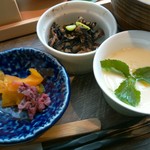 ごはんや 華火 - 「華火定食」の茶碗蒸し他