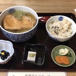 蕎麦切 ゆる里 - たぬきそば定食￥１，２５０