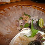 小石川 かとう - カサゴの刺身アップ