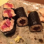 松もと - トロ鉄火と干瓢巻き