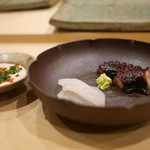 鮨 たかはし - 煮蛸とカワハギ肝醤油