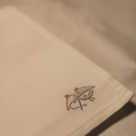 柳生の庄 - 膝ナプキンにも柳生の男傘と女傘