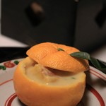 柳生の庄 - ゆず釜：できあがりました　生麩、銀杏などがはいってます