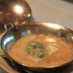 柳生の庄 - 朝食の一例：生湯葉鍋