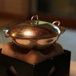 柳生の庄 - 朝食の一例：生湯葉鍋