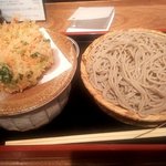 蕎麦・酒・料理　壱 - 桜海老つけ天（蕎麦大盛り）（2017.11）