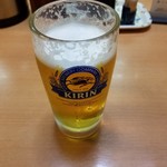 丸長食堂 - 生ビール(中)