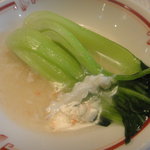 筑紫樓 - 青菜の蟹肉あんかけ