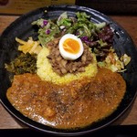 SPICY CURRY 魯珈 - ろかプレート(魯珈チキンカレー)ライス大盛