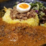 SPICY CURRY 魯珈 - ろかプレート(魯珈チキンカレー)ライス大盛