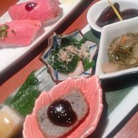 飛騨牛一頭家 馬喰一代 長良本家 - 前菜五種と飛騨牛握り❤