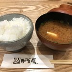 かつ辰 - ここは白ご飯も美味しいです