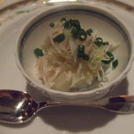 リストランテ 濱崎 - アミューズ（毛蟹とかぶ）