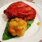 サンサール - Bランチセットのタンドーリチキンとシークカバブ