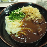 手打うどん くうかい - カレー釜玉小 650円(天かすトッピング)
