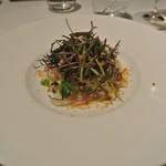 リストランテ カノフィーロ - 真鯛のカルパッチョ　真蛸とカブ、ボッタルガ