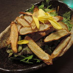 手繰りや 玄治 - 水菜とカリカリごぼうのサラダ