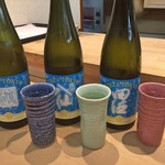 三代目 まる天 - 日本酒 飲み比べ（田酒 + 陸奥八仙 + 鳩正宗）