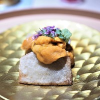 お料理 志ぶう - 海老芋の唐揚げ　雲丹掛け