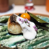 お料理 志ぶう - 鰆の焼物　白子ソース掛け　金柑蜜煮