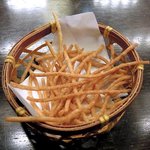 小樽・蕎麦屋・籔半 - 籔半 「お通し（揚げ蕎麦）」