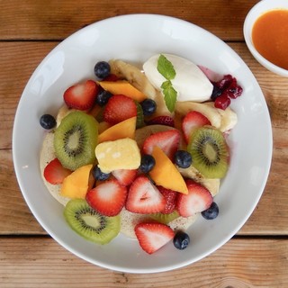 人気メニュー「豆乳入り九州パンケーキ」