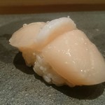 三宿の寿司 えん - 北海道の塩レモンホタテ