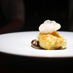 TACUBO - 白子のフリットとラディッキオ　カフェオレ仕立て