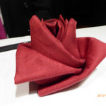 中国料理 北京 - バラ型のナプキン