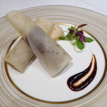 中国料理 北京 - 美しく巻かれた北京ダック