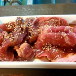 Yakiniku Shokudou Riki Tarou - 豚はらみ、牛カルビ、牛ロース、牛タン