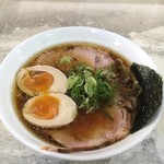 手打ち中華そば 侍 - 元味そば+半熟煮玉子