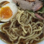 手打ち中華そば 侍 - 元味そば+半熟煮玉子