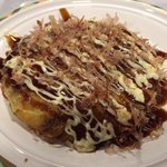 湯屋･サーモン - お好み焼き350円