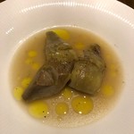 地中海食堂Oliva - アーティチョークのスープ仕立て