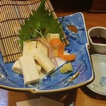 卯の花 - 湯葉刺しです
